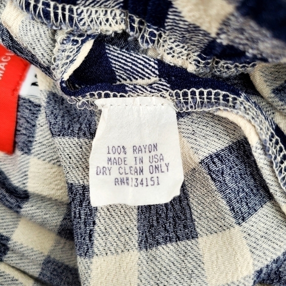 Otis & MacLaine Buffalo Check Loose Shorts With Tie Waist - Picture 5 of 5